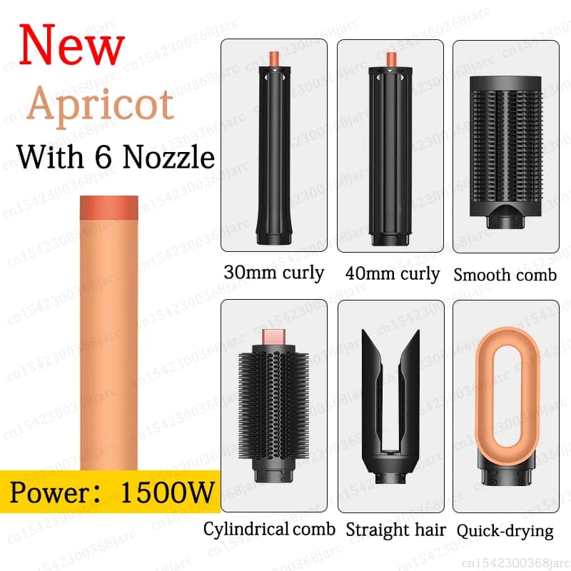 multi hair styler curling iron and hot air brush — image 7
