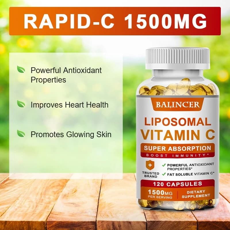 Liposomal vitamin C supplement bottle — image 2