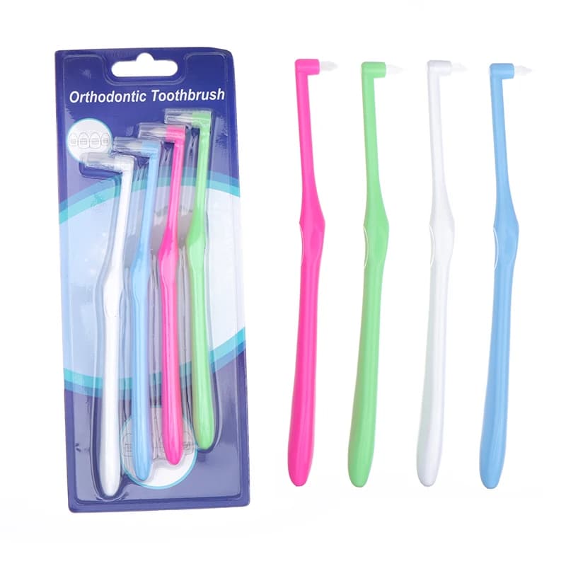 soft single-beam orthodontic interdental brush — image 1