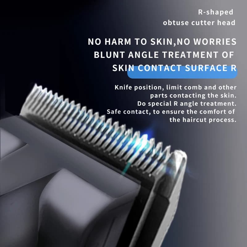 Kemei professional hair clipper kit with guards — image 3