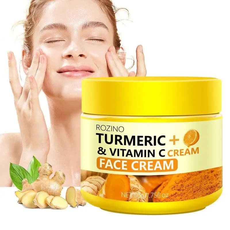 Turmeric and lemon soap, cleansing pad, face cream and serum set — image 6