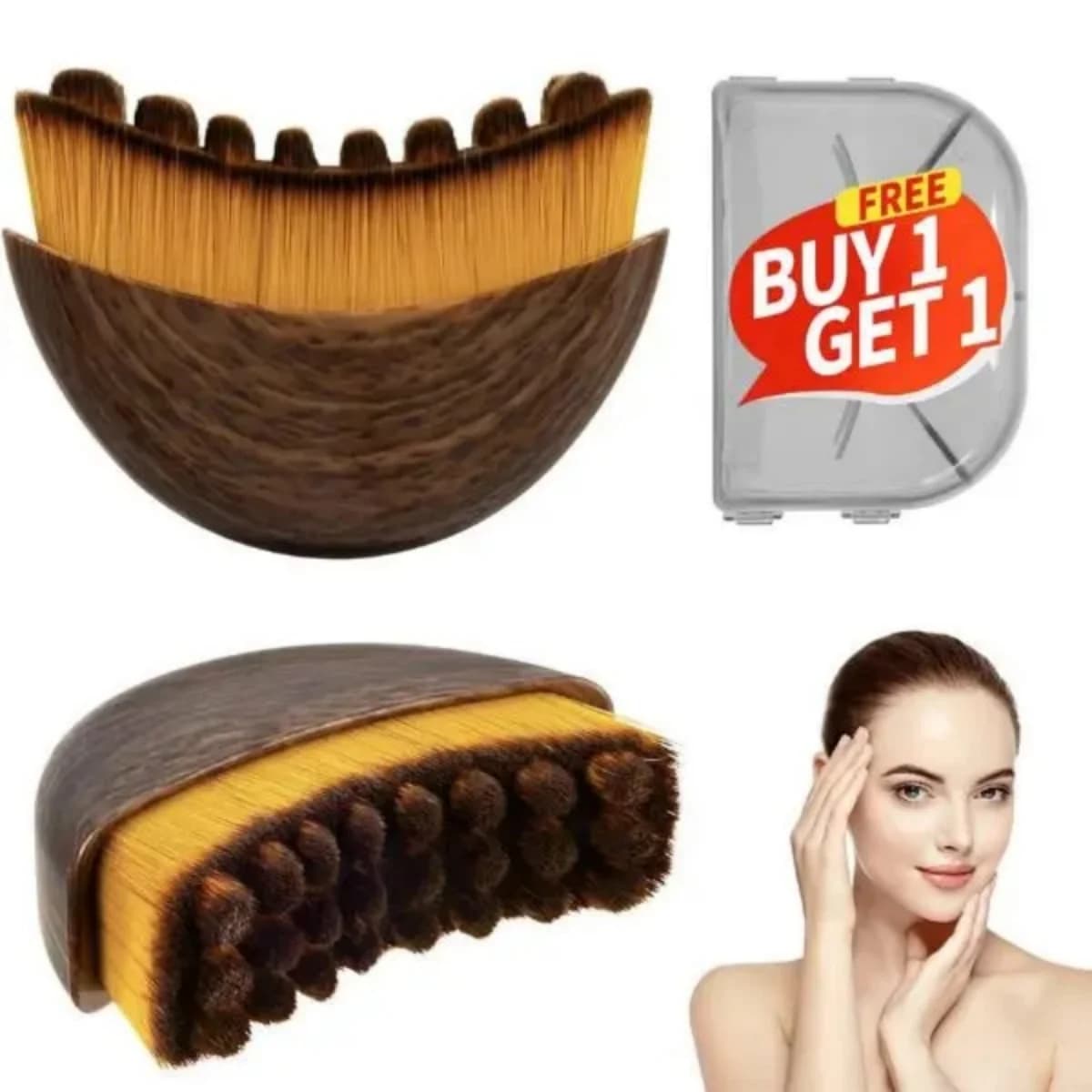 Wooden Dry Brushing Body Brush with Soft Bristles