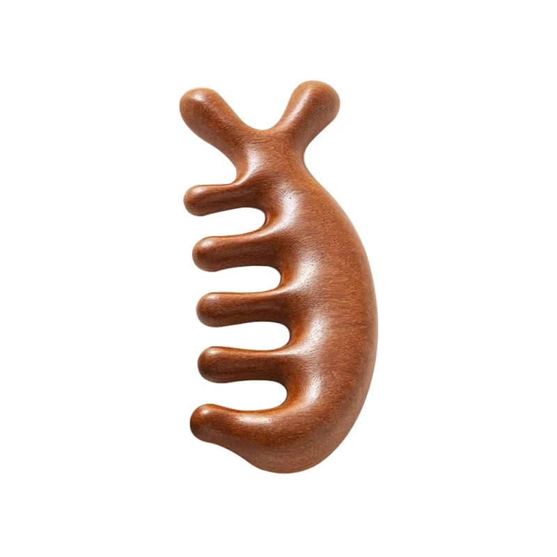 Five-tooth meridian massage comb for scalp — image 7