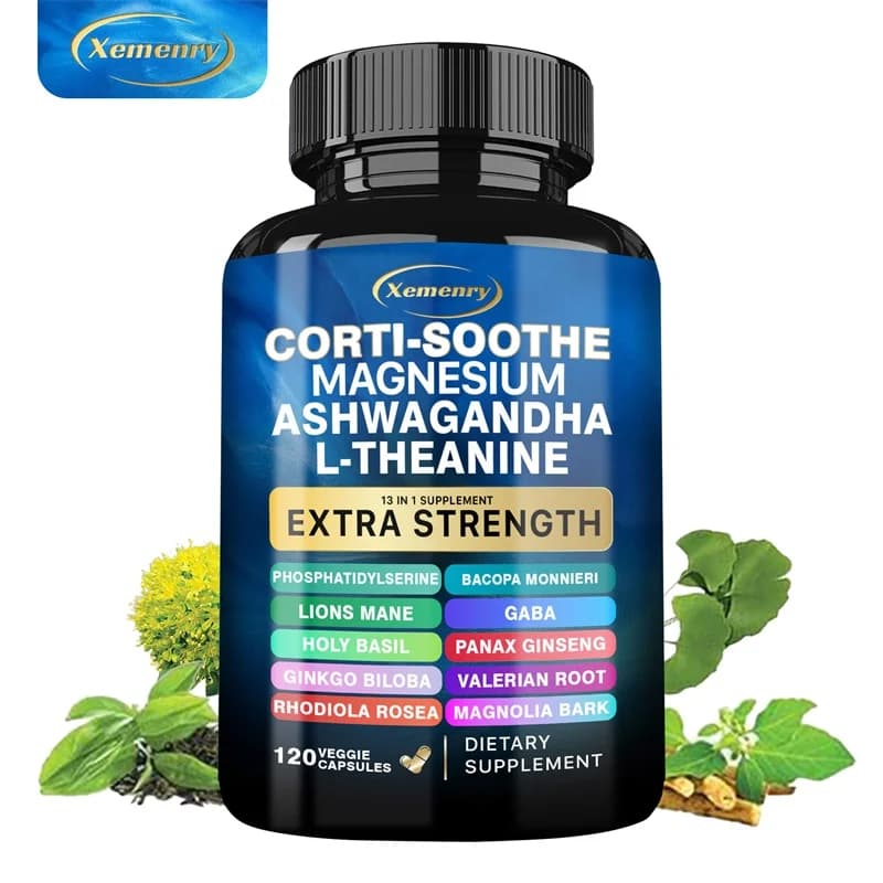 Corti-Soothe Cortisol Support with Magnesium, Ashwagandha & L-Theanine