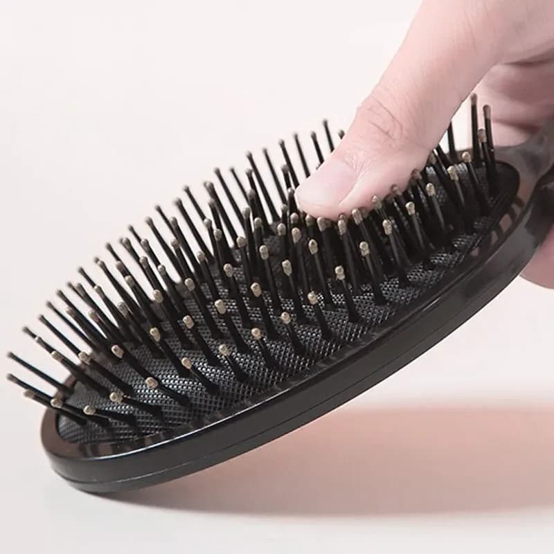 anti-static air bag hair brush with massage cushion — image 4