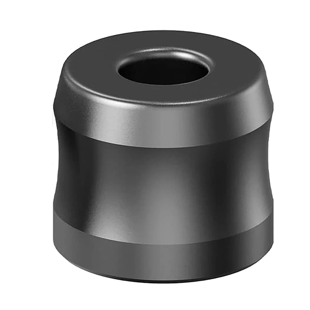 Aluminum safety razor stand on bathroom countertop — image 7