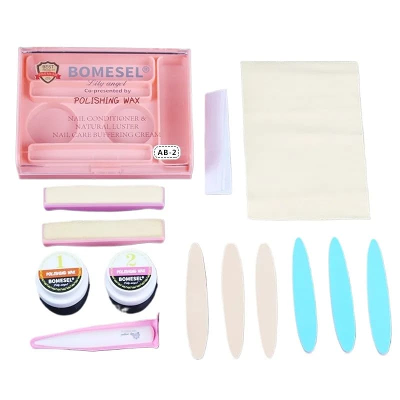 powder nail strengthening manicure set in travel case — image 8