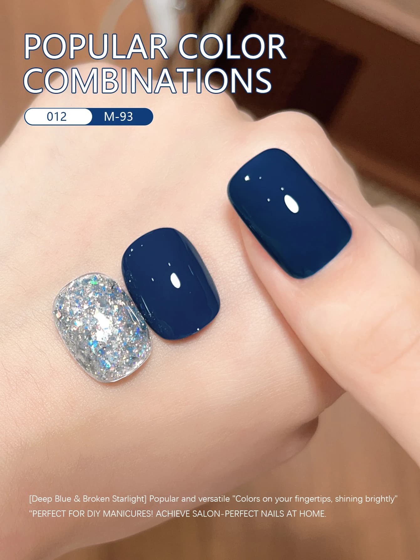 blue gel nail polish bottle — image 4