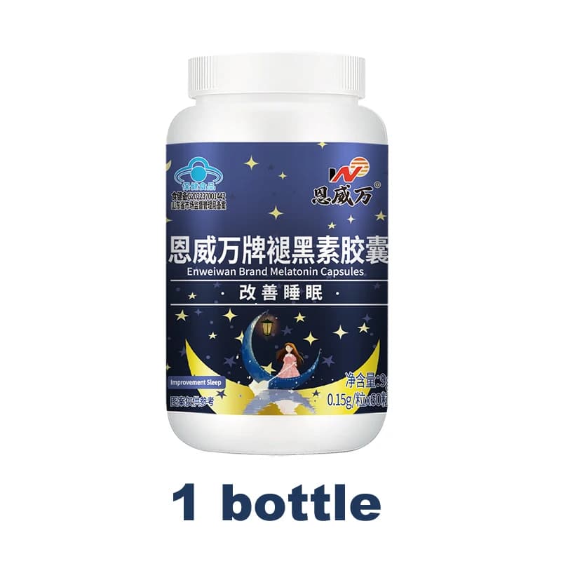 bottle of melatonin and vitamin B6 sleep supplement — image 7