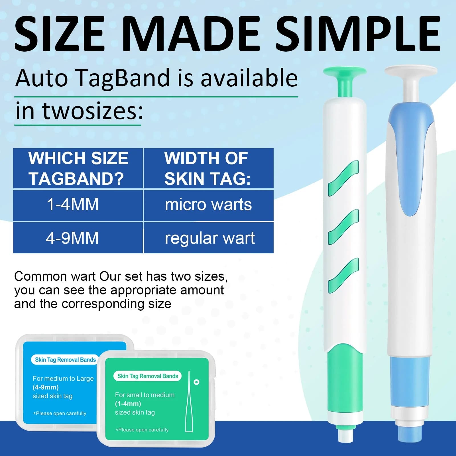 skin tag removal tool kit with cleansing swabs — image 2