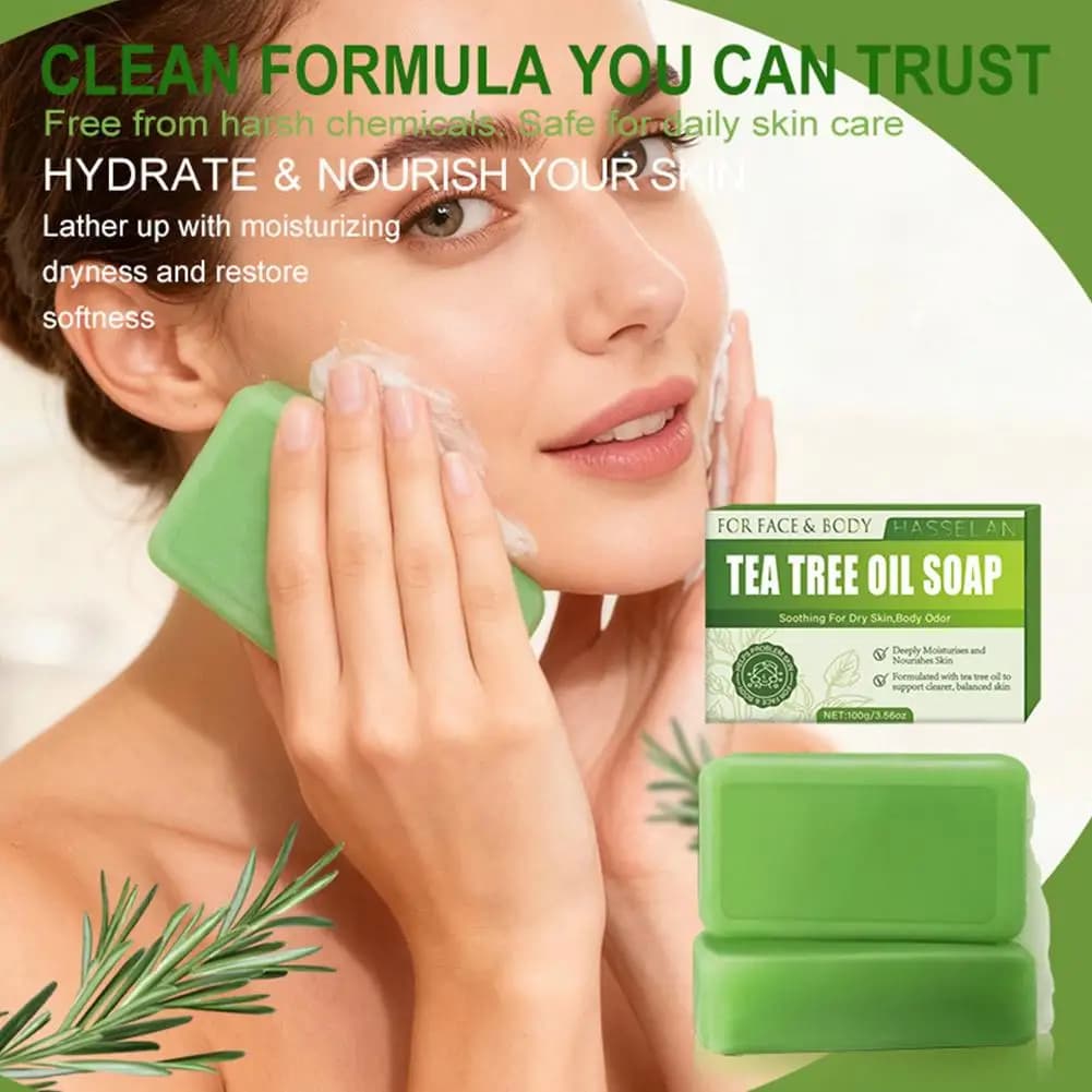 Tea tree soap bar for face and body — image 3