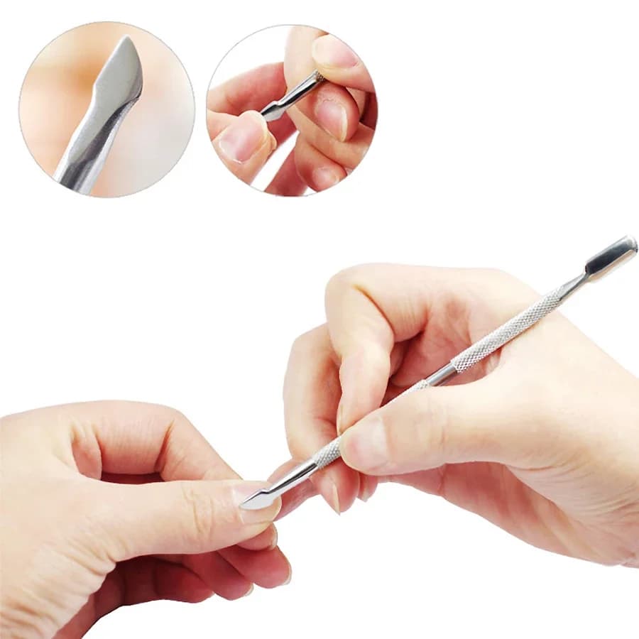 Stainless steel double‑sided cuticle remover set of four — image 5