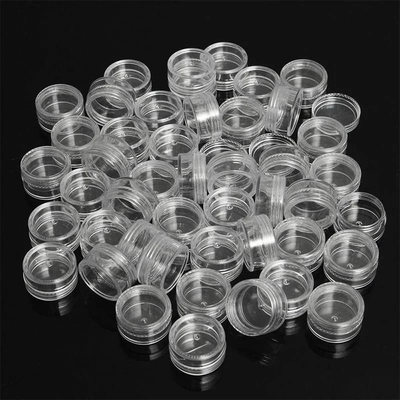 Clear 5 g Sample Cream Jars – Pack of 50