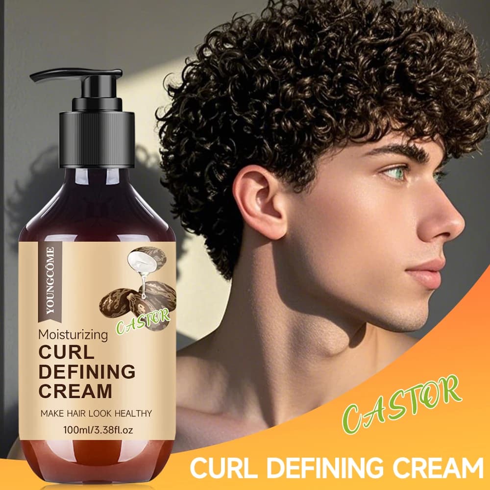 Castor oil curling cream with rosemary and peppermint, 100 ml — image 1