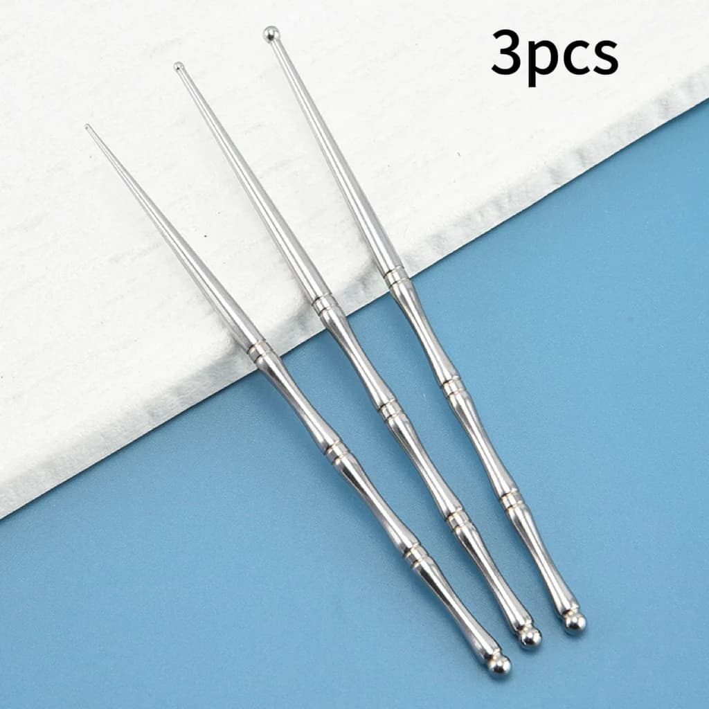 steel acupuncture set with double-head face massage tool — image 8