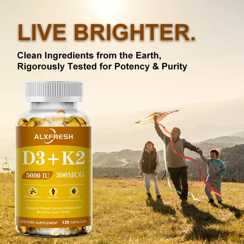 Vitamin D3 and K2 capsules bottle — image 5