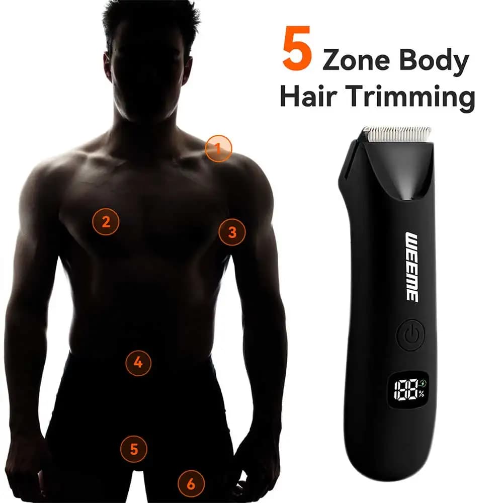 Men's body grooming trimmer with digital display — image 4