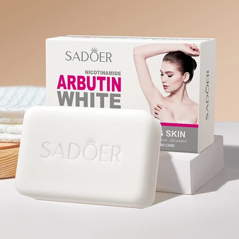 handmade niacinamide arbutin facial soap bar — image 1