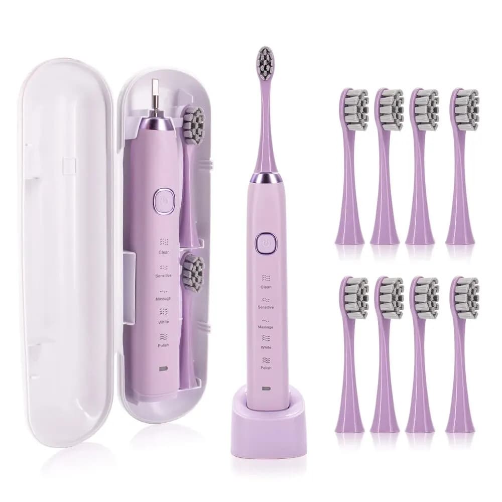 FUNMENTO ultrasonic electric toothbrush with brush heads — image 8