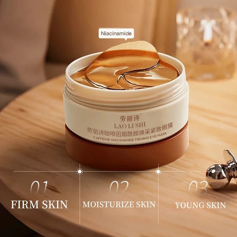 box of caffeine nicotinamide firming eye masks — image 5