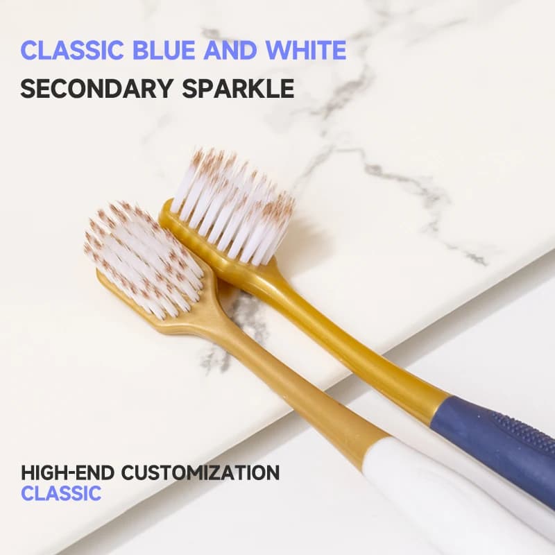 soft bristle wide-head adult toothbrush — image 4
