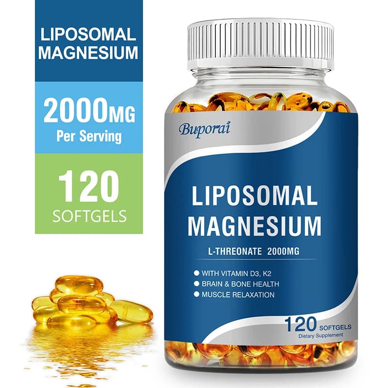 Liposomal Magnesium L‑Threonate with Vitamin D3 & K2