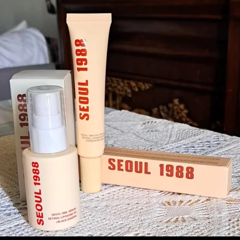 Retinol and ginseng eye and face cream serum set — image 2