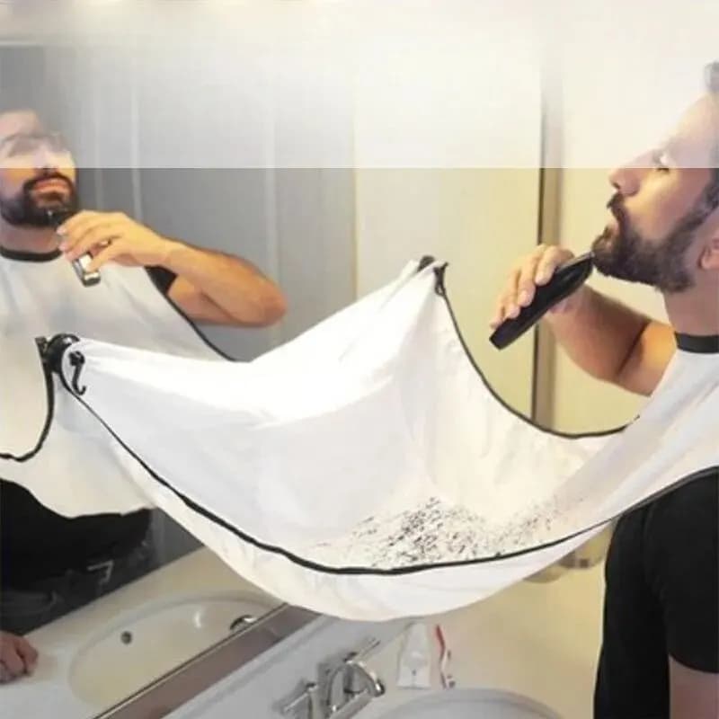 shaving bib with suction cup — image 3