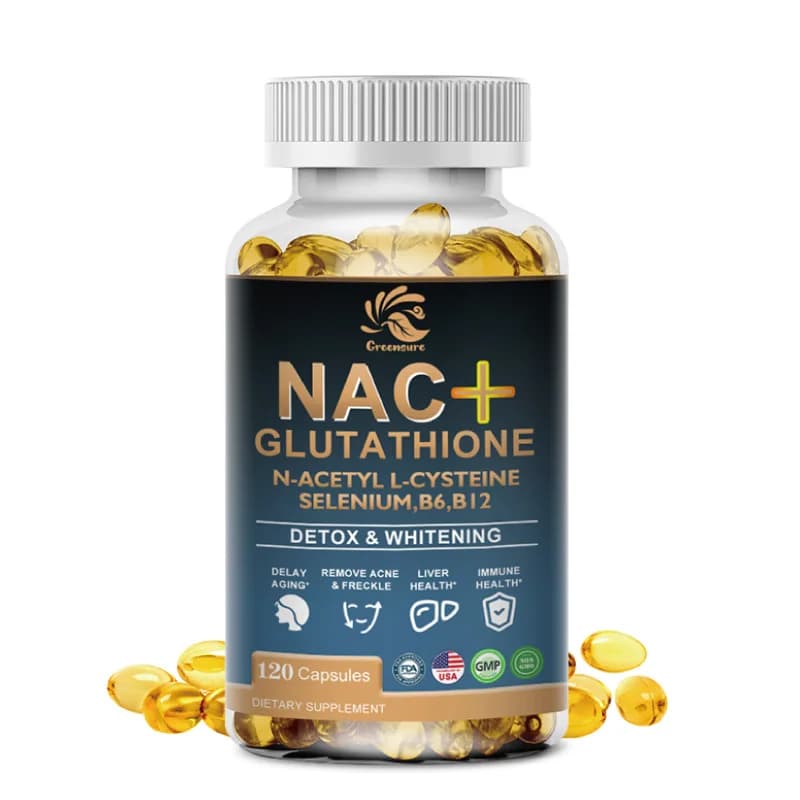Greensure NAC Glutathione capsules bottle — image 1