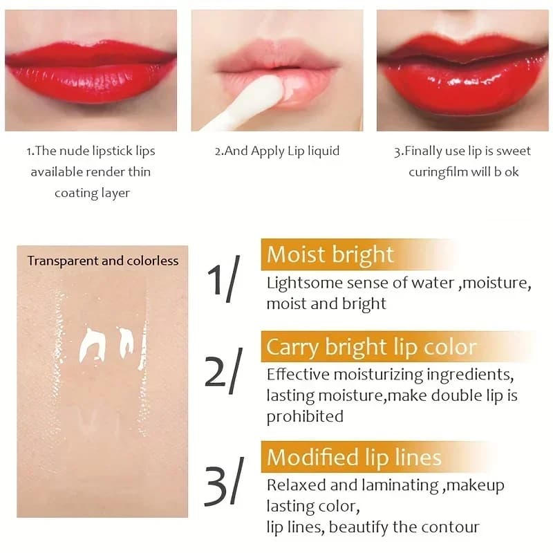 transparent plumping lip oil gloss — image 6
