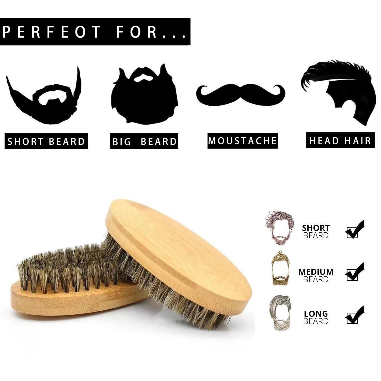 boar bristle shaving brush set for men — image 5