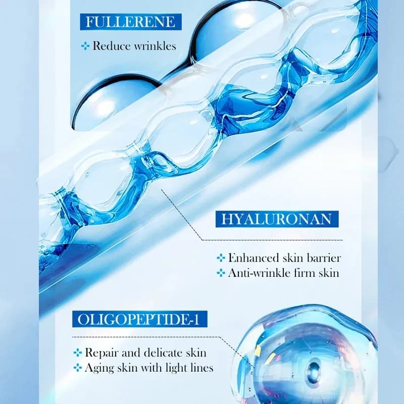 bottled hyaluronic acid face serum with fullerene — image 6