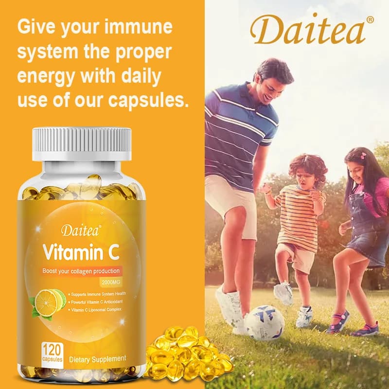 bottle of vitamin c 2000 mg capsules — image 5
