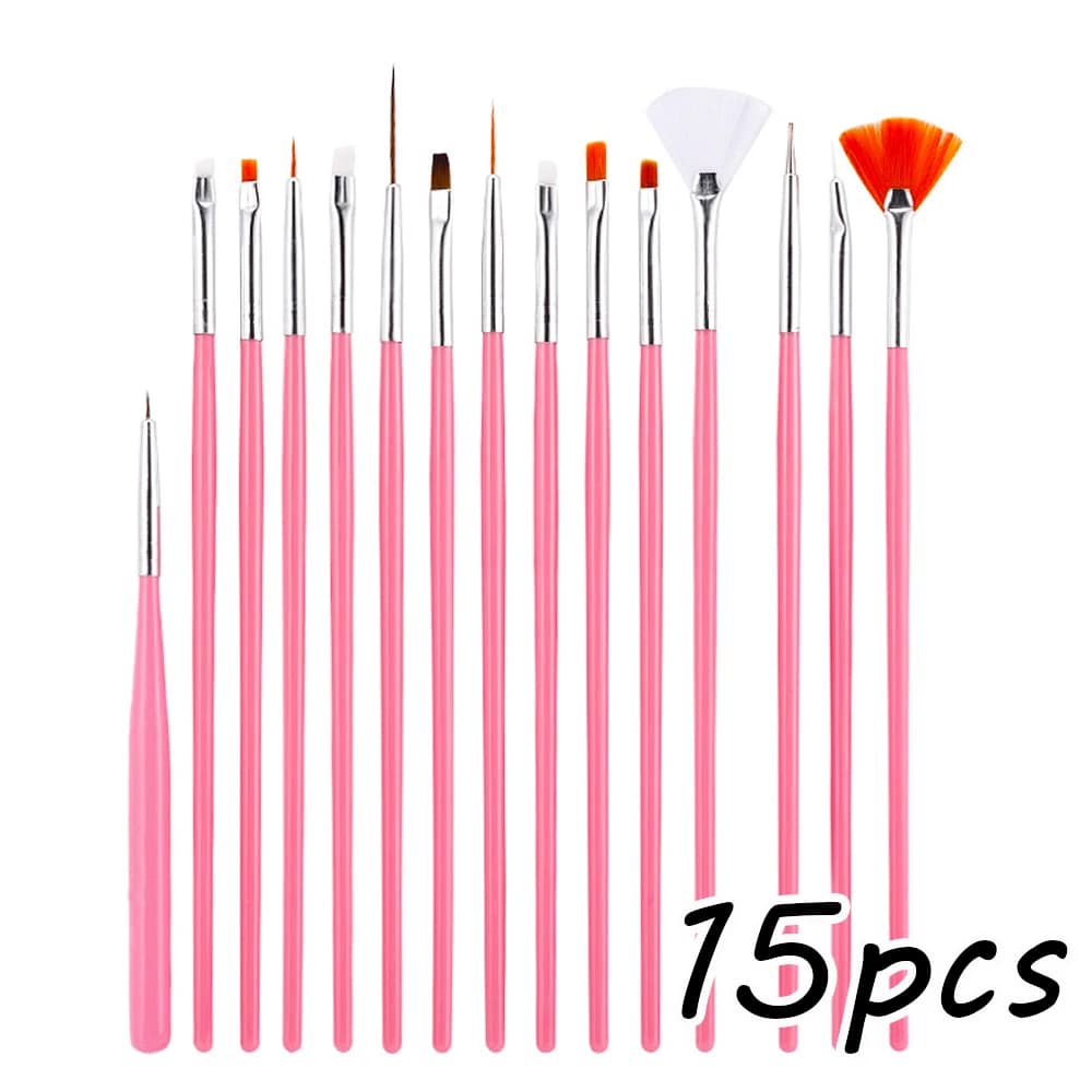 10-piece nail art pen and brush set for UV gel — image 7