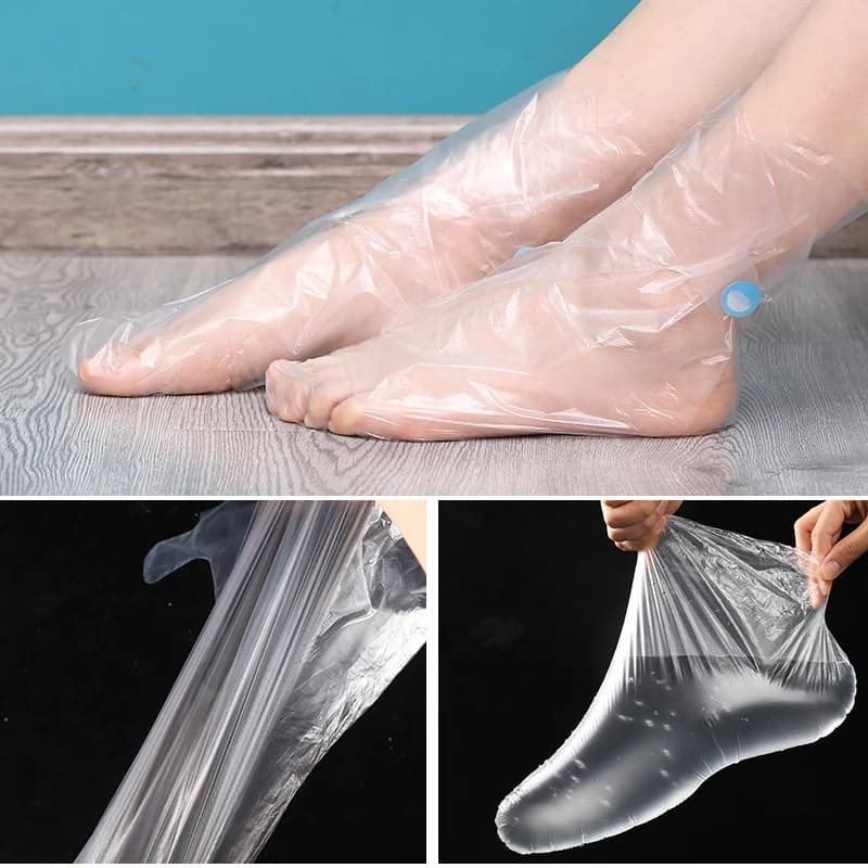 transparent disposable foot mask cover — image 6