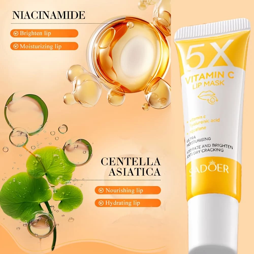 pink vitamin c lip mask tube — image 5