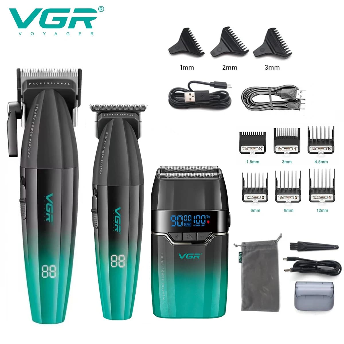 VGR Cordless Hair Trimmer for Men