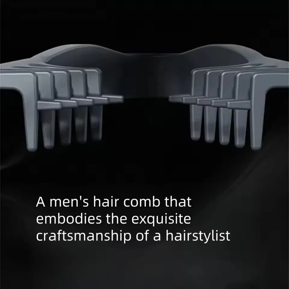 Fluffy textured ABS hair volumizing comb — image 3