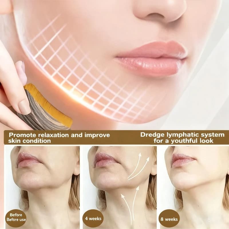 soft-bristle contoured lymphatic facial brush — image 6