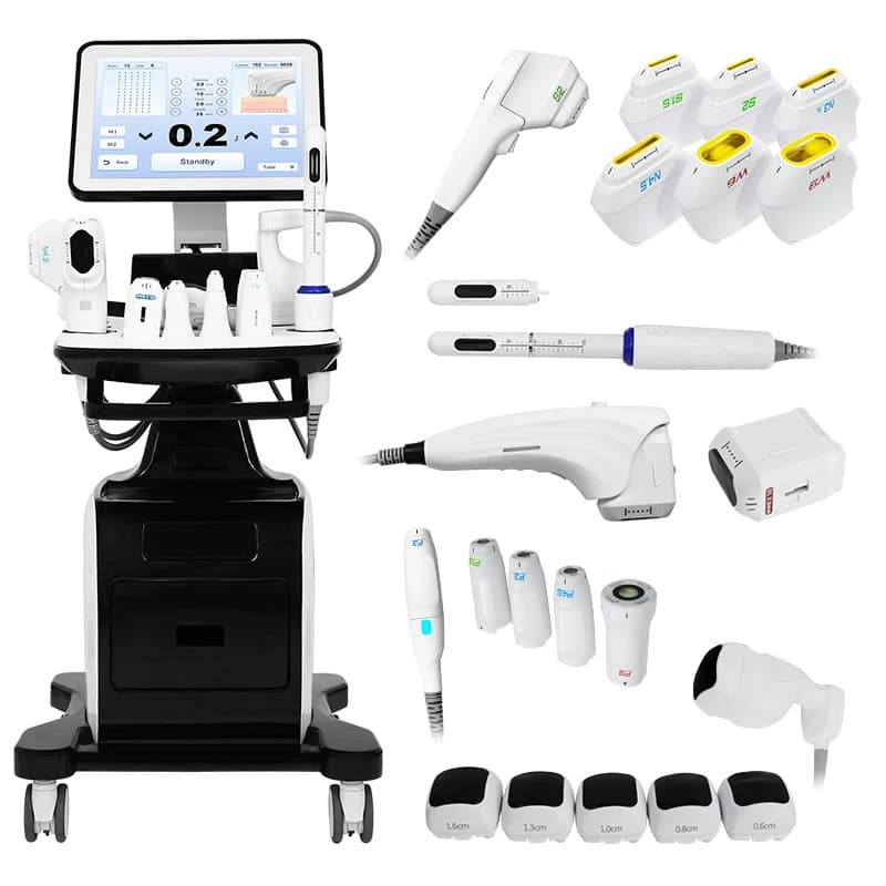 5 Handles Skin Tightening Hifu Machine Skin Rejuvenation Wrinkle
