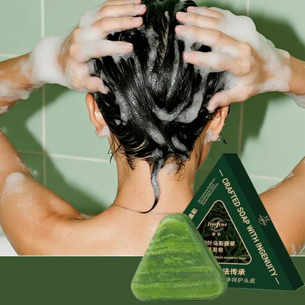 herbal shampoo soap with cypress leaf — image 2