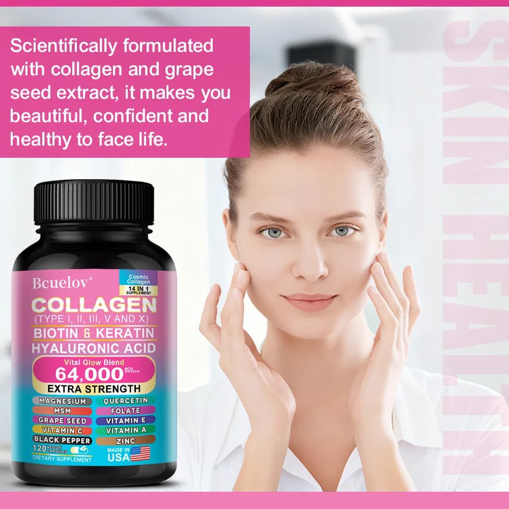 Collagen peptide powder in a white jar — image 5