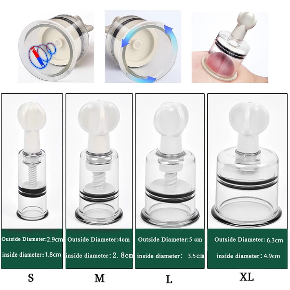 manual vacuum cupping set with suction cups — image 3