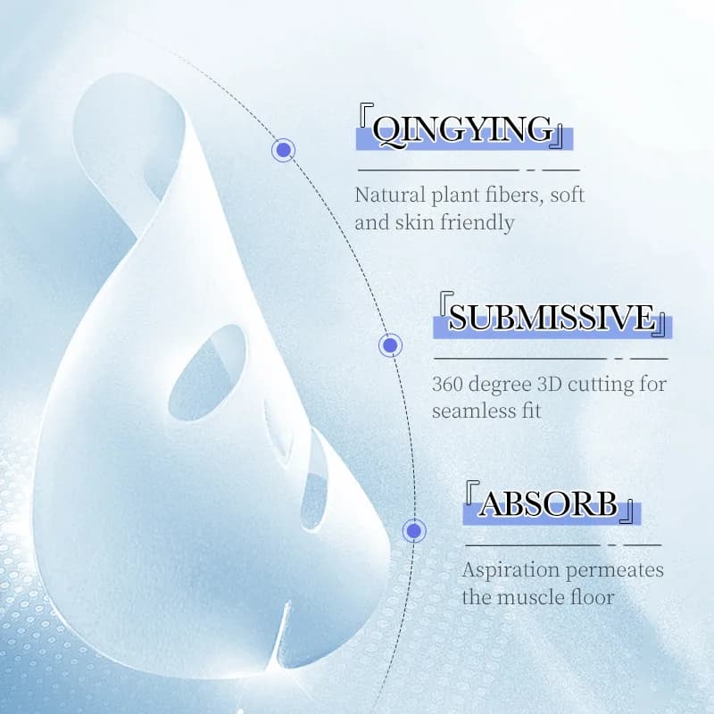 Saoder hyaluronic acid facial sheet masks, pack of 10 — image 4