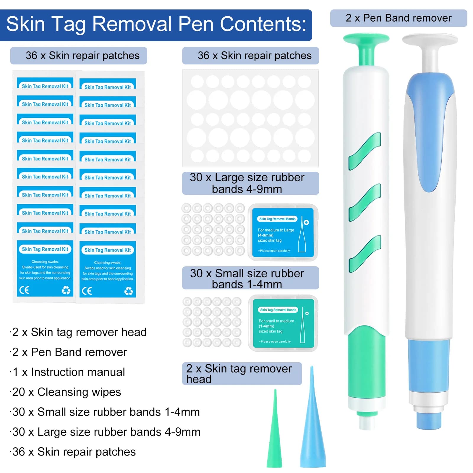 skin tag removal tool kit with cleansing swabs — image 4
