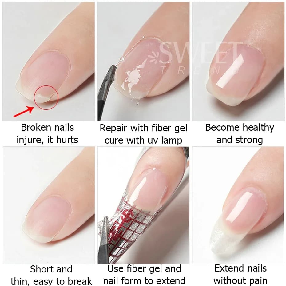 5ml clear fiberglass nail repair gel — image 6
