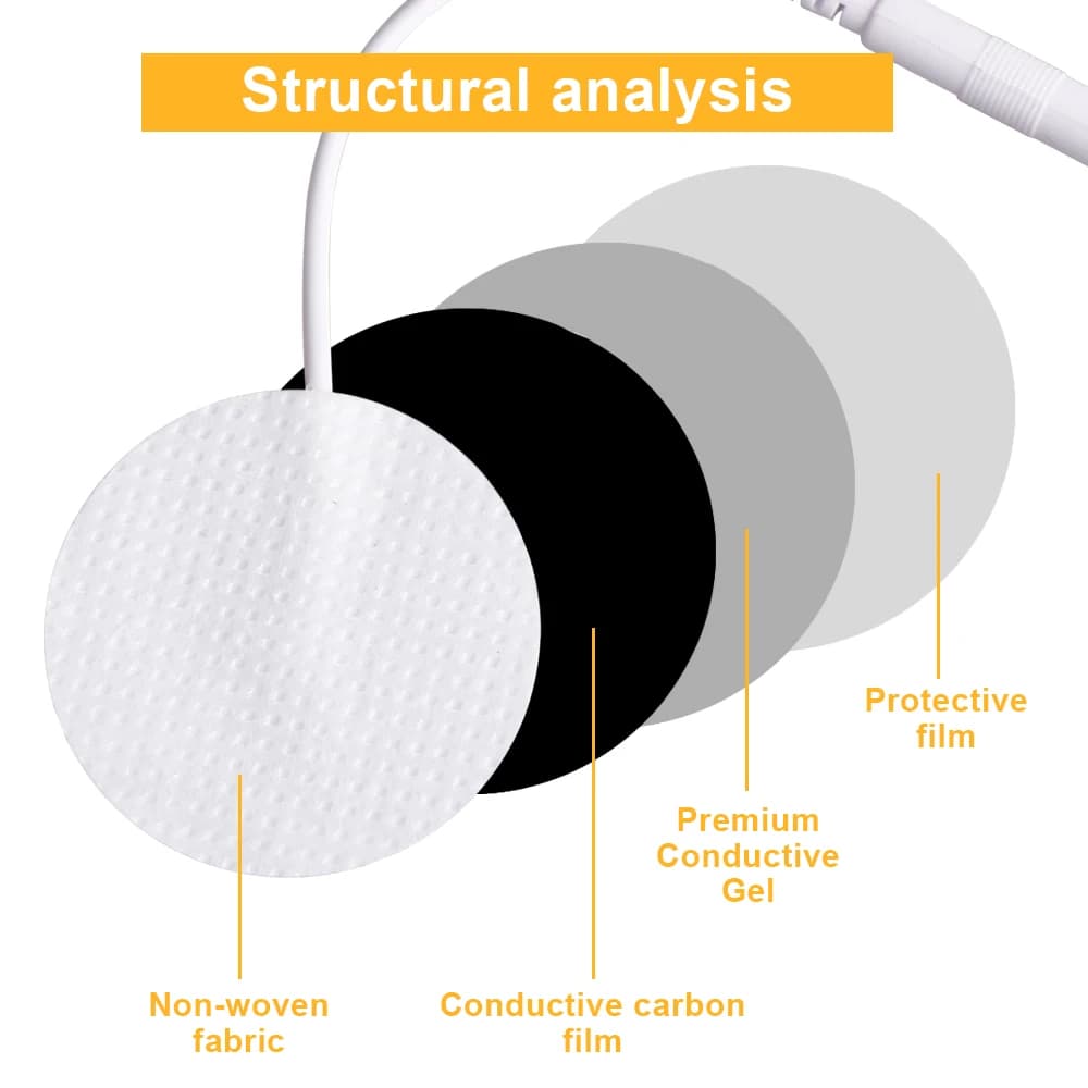 3 cm round non‑woven electrode pad pack — image 5