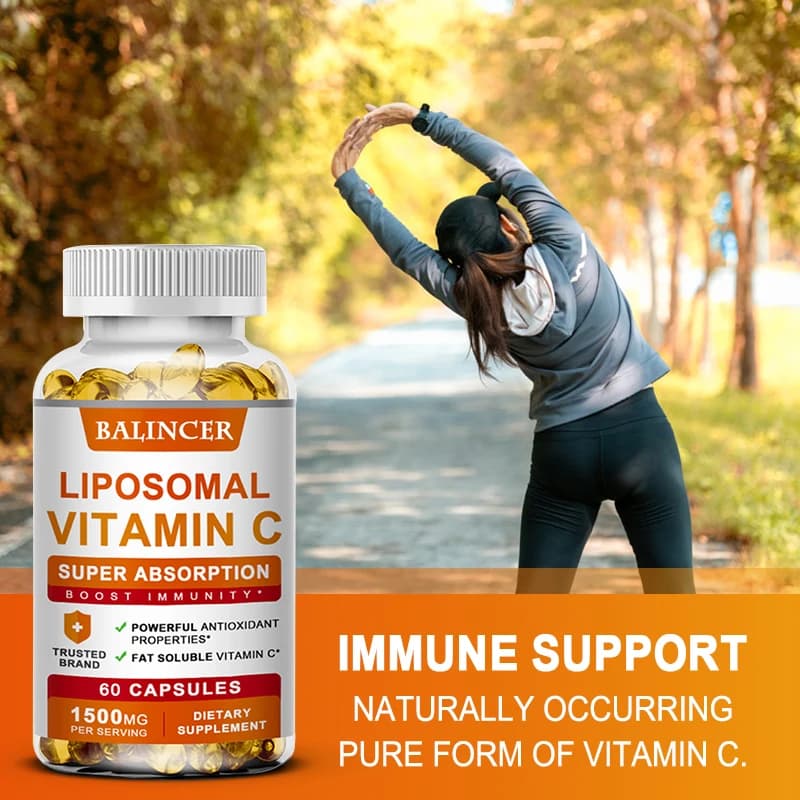 Liposomal vitamin C supplement bottle — image 3