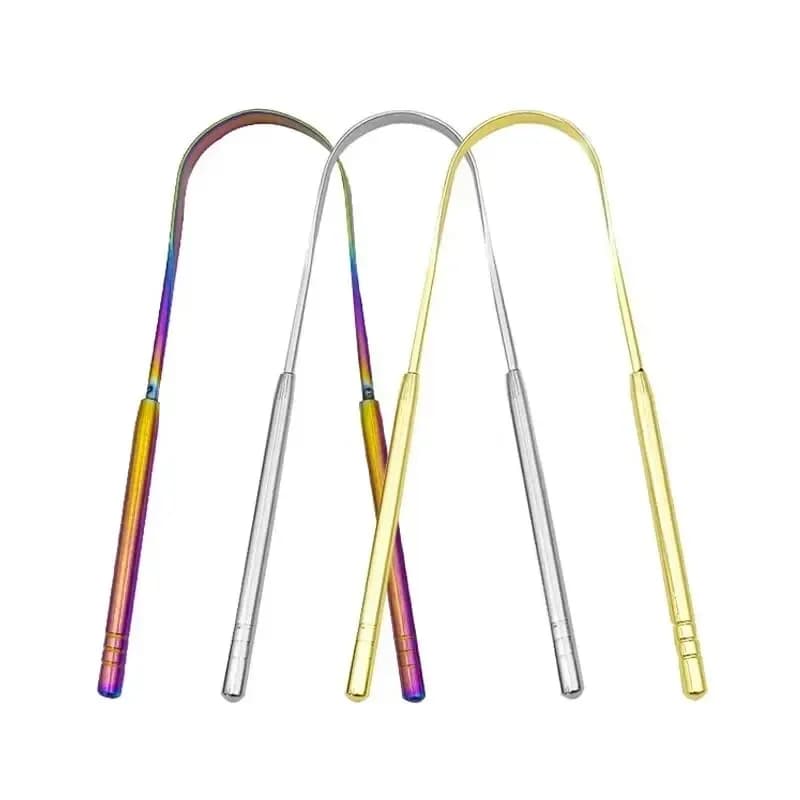 Stainless steel U‑shape tongue scraper — image 2