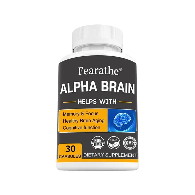 Alpha Brain nootropic supplement bottle — image 7